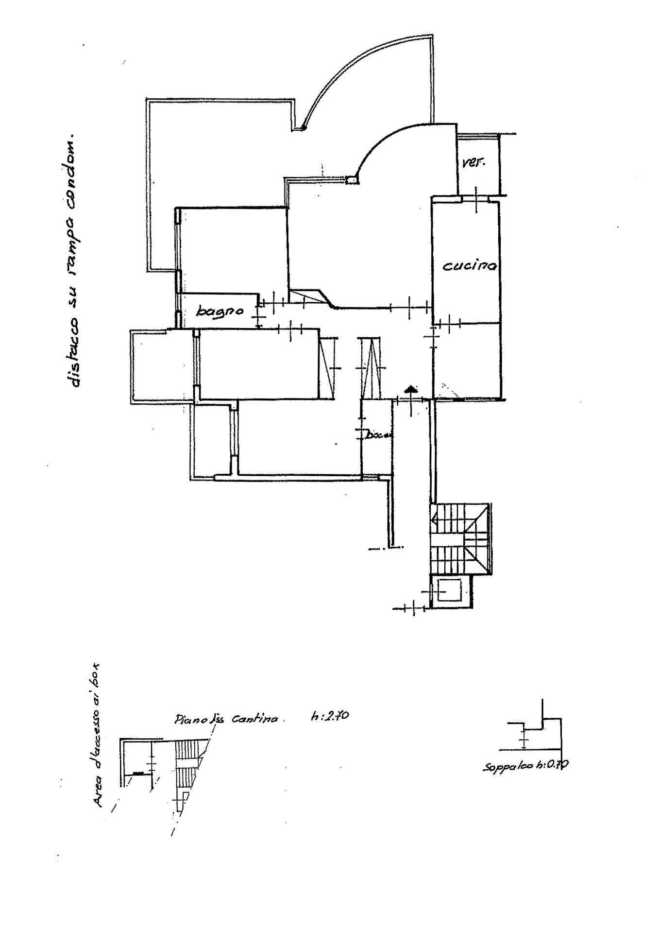 Foto 21 - Appartamento Via Riccardo Forster
 
84, Roma - planimetria 1