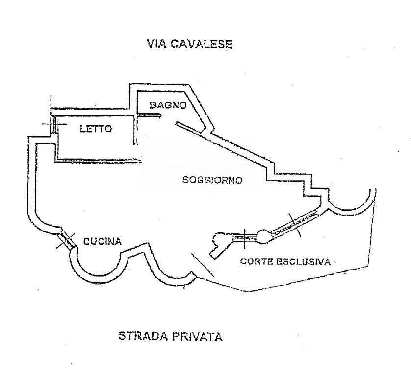 Foto 18 - Bilocale Via Cavalese, Roma - planimetria 1