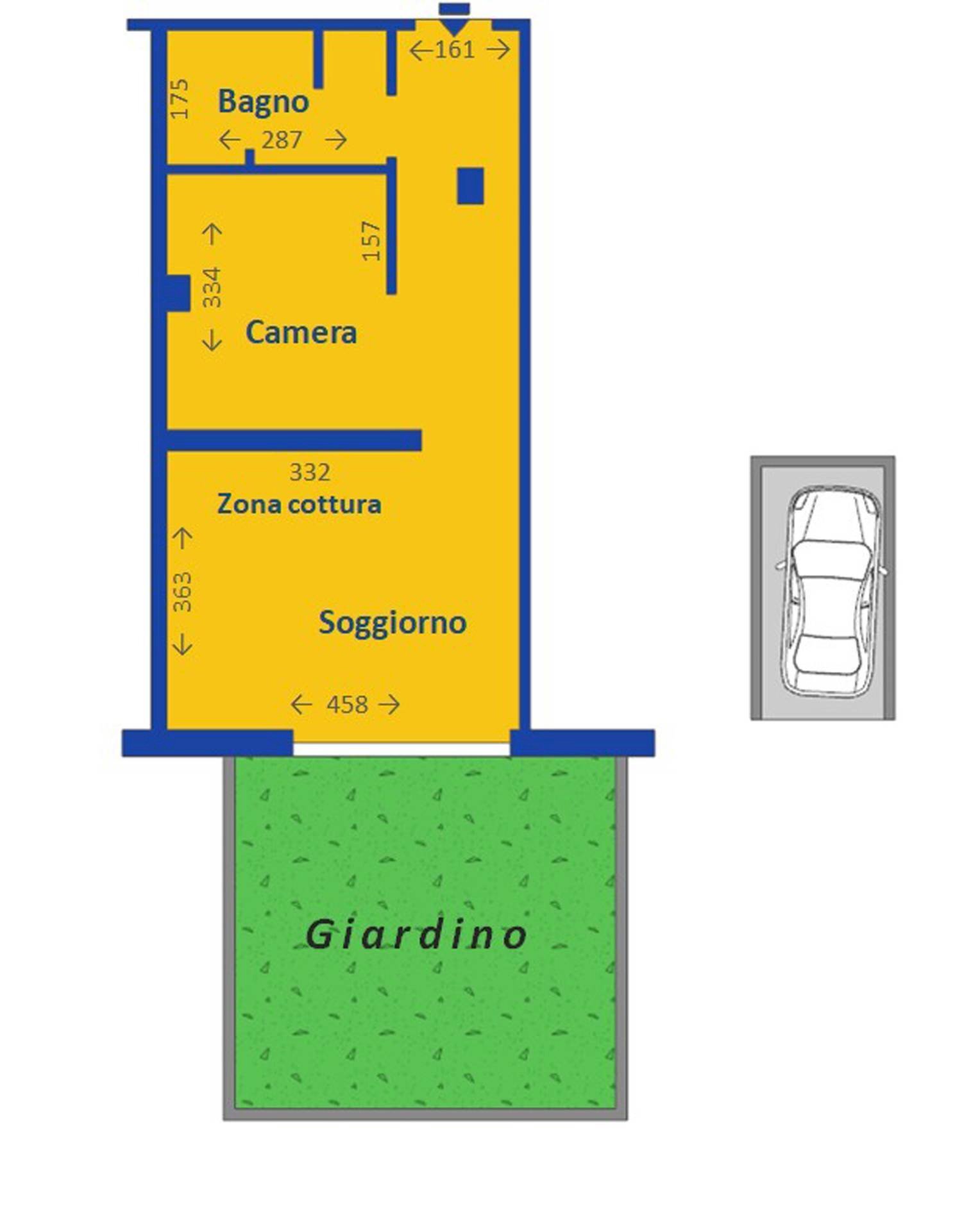 PLANIMETRIA - Two-room apartment Via Sturla
 
32B, Genova - floor plans 1