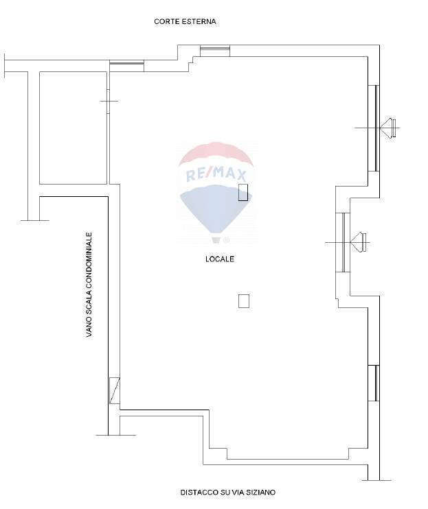 Pianta 2D - Locale Commerciale Via Siziano
 
27, Roma - planimetria 1