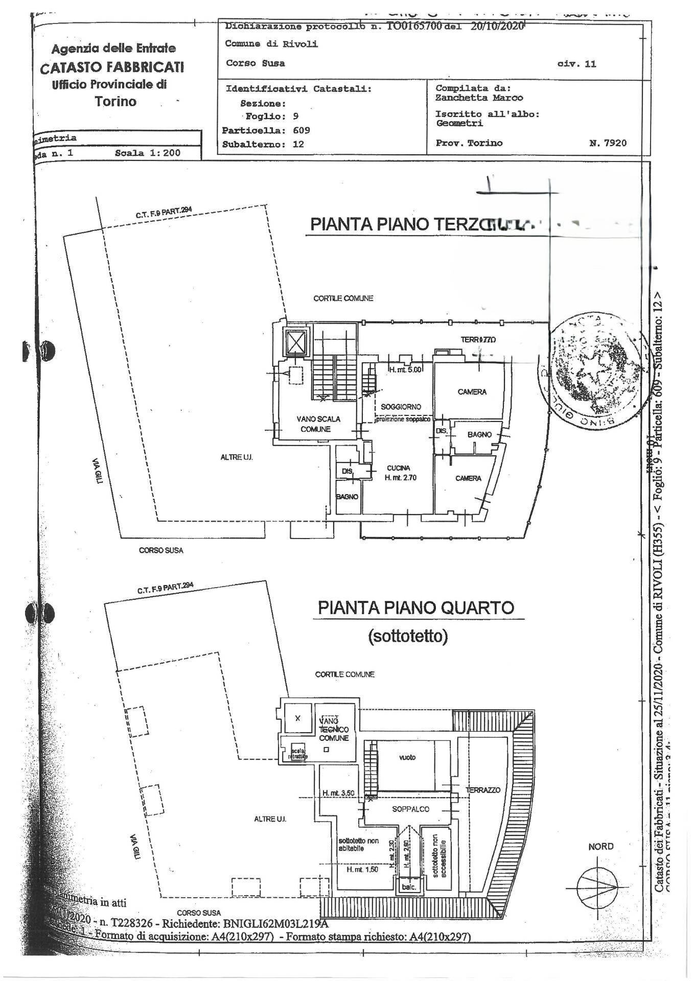 Foto 48 - Attic Corso Susa
 
11, Rivoli - floor plans 1