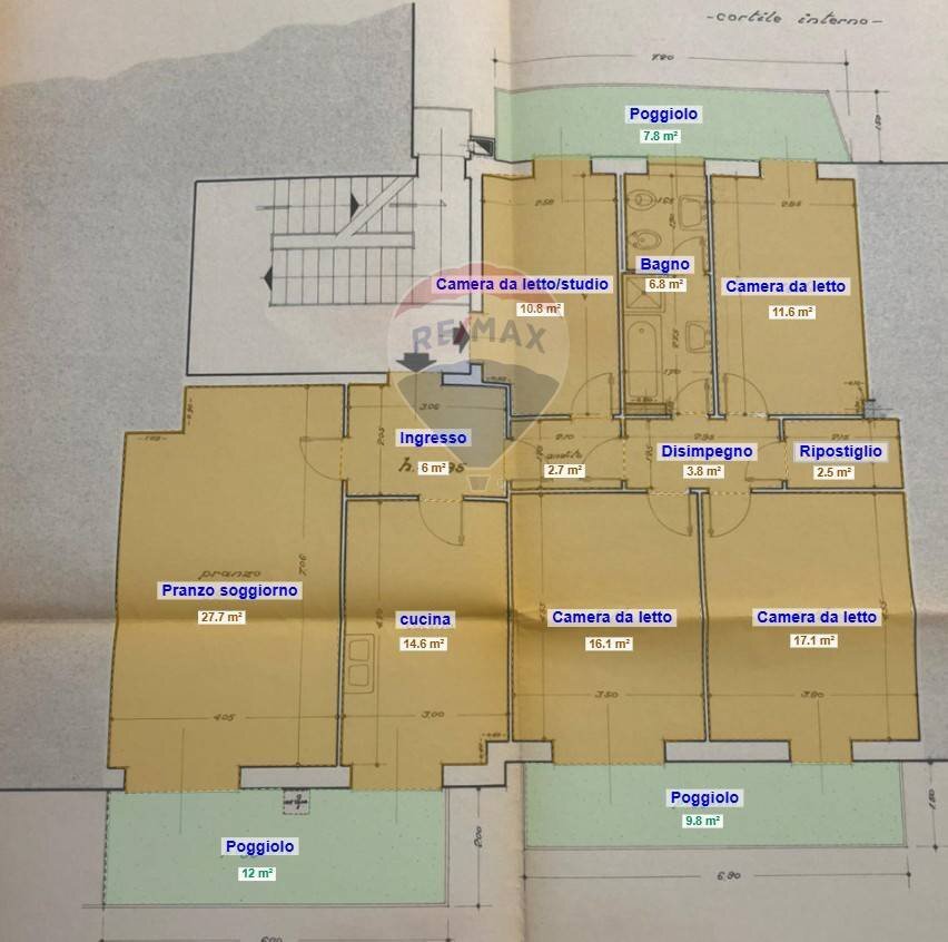Pianta 2D - Appartamento Verona - planimetria 1