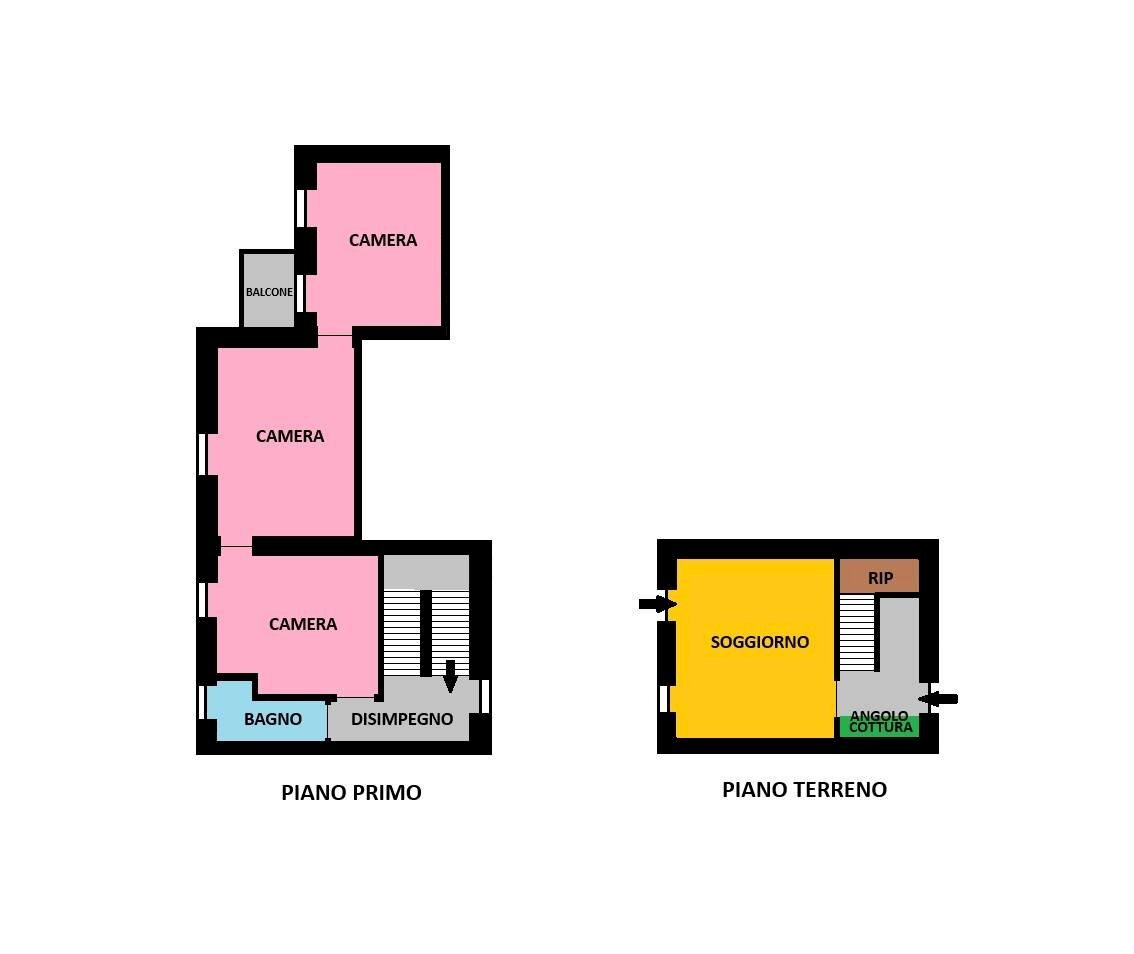 Foto 27 - Independent house Via Luigi Ponti
 
56, San Zenone al Po - floor plans 1
