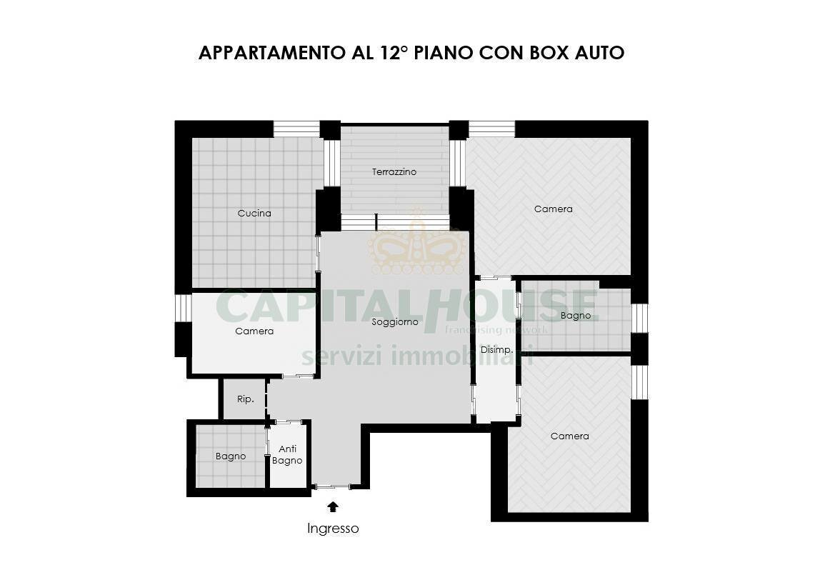 Foto 44 - Quadrilocale Via Gerolamo Arganini, Milano - planimetria 1