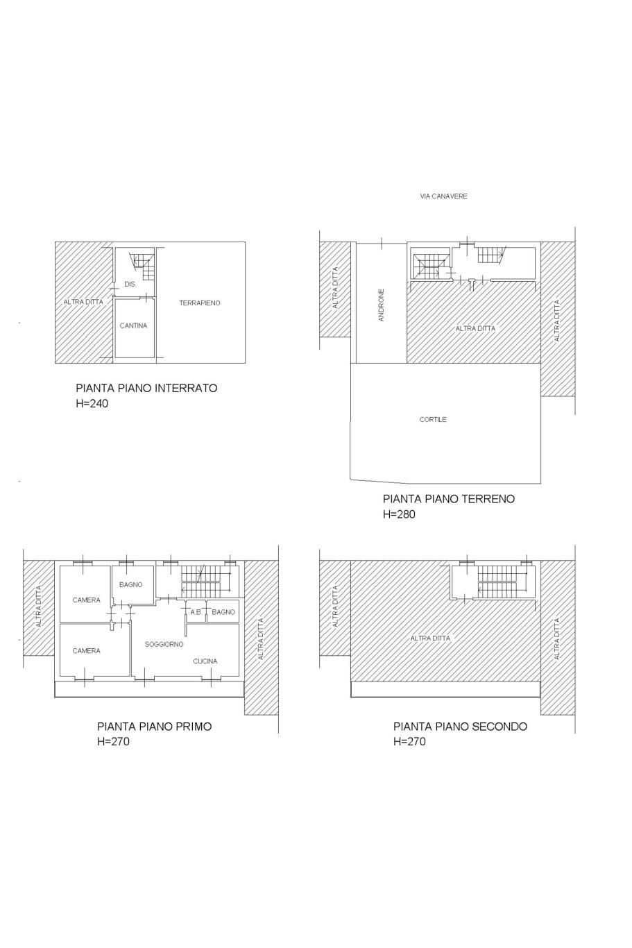 Independent house via Canavere, 6, Ciriè - floor plans 1