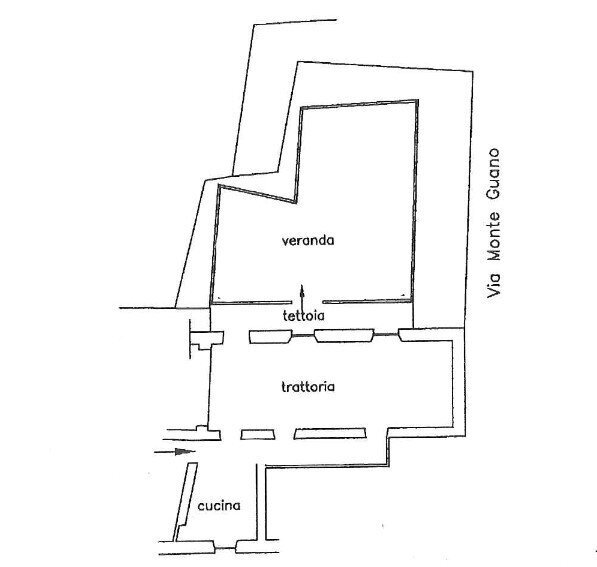 1.jpg - Ristorante all'asta Via Ospedale di San Raffaele 1 R, Genova (zona Cornigliano) - planimetria 1