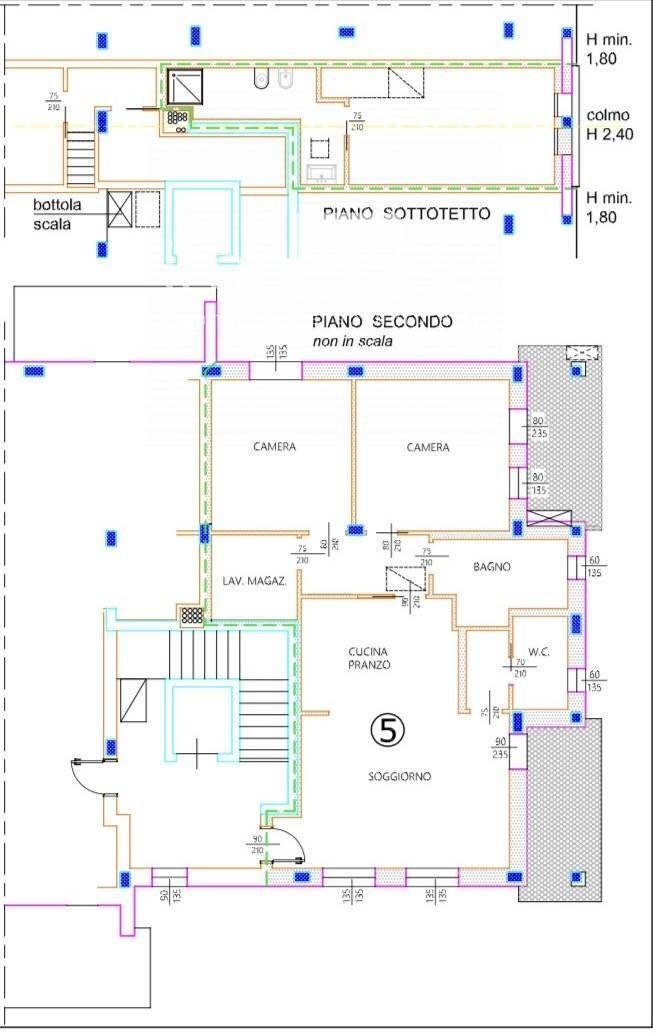 Foto 31 - Three-room apartment via bocalet, Ormelle - floor plans 1