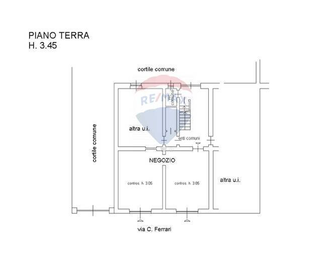 Pianta 2D - Negozio Via Cardinale Ferrari
 
72-74, Rho - planimetria 1