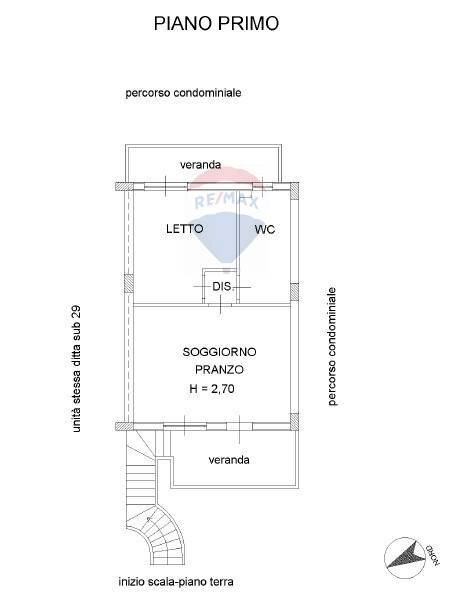 Pianta 2D - Three-room apartment Via Gaspare Amodeo
 
94, Oliveri - floor plans 1