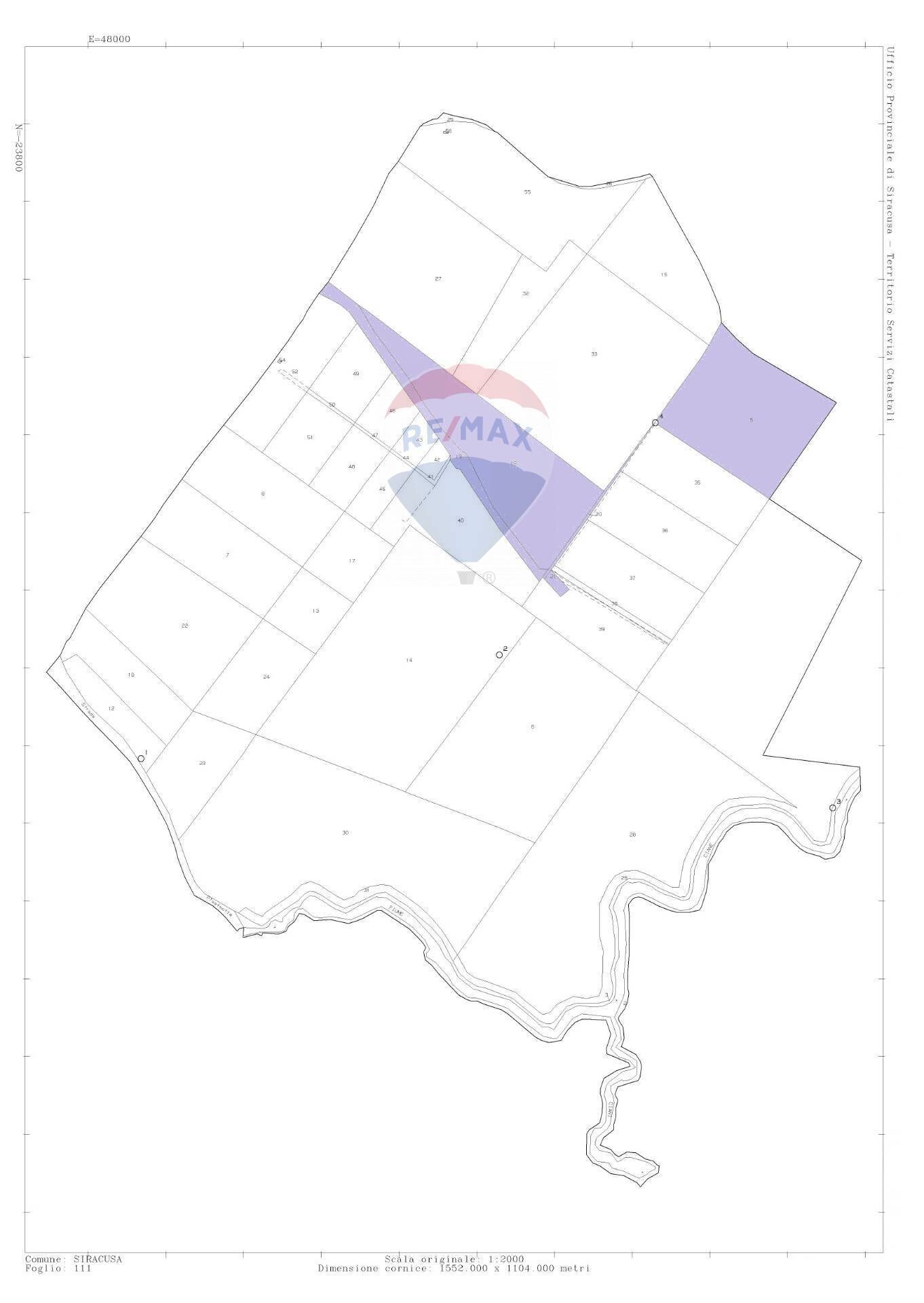 Pianta 2D - Agricultural land CONTRADA FONTE CIANE-PANTANO, Siracusa - floor plans 1