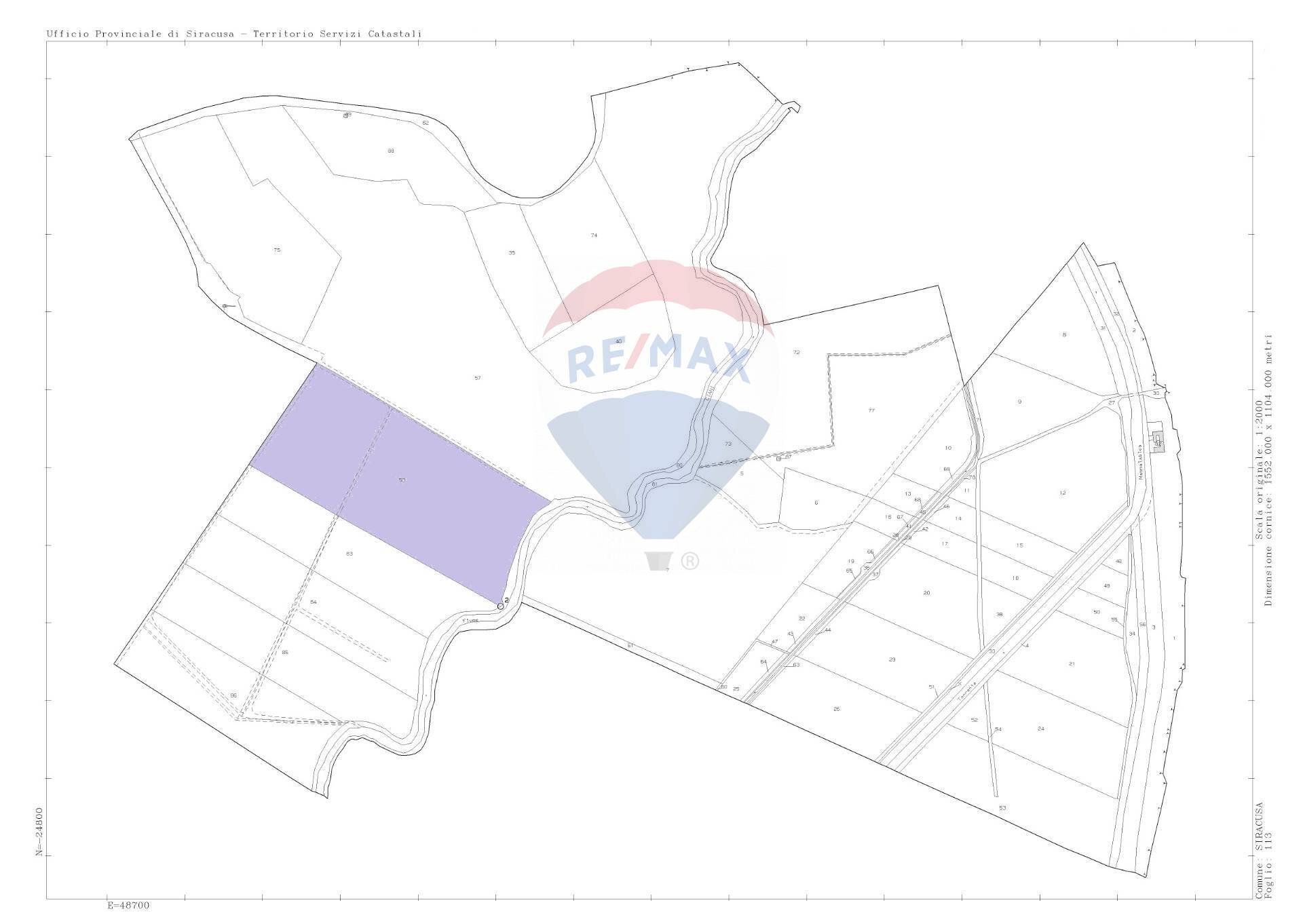 Pianta 2D - Agricultural land CONTRADA FONTE CIANE-PANTANO, Siracusa - photo 3