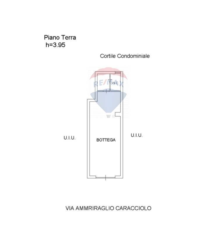 Pianta 2D - Locale Commerciale Via Ammiraglio Caracciolo
 
33, Catania - planimetria 1