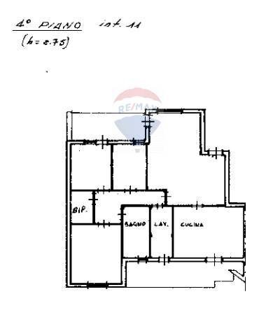 Pianta 2D - Quadrilocale Via Giuseppe Antonio Borgese
 
24, Catania - planimetria 1
