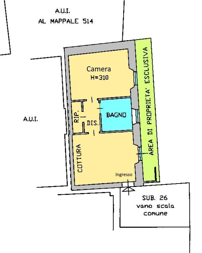 Foto 26 - Two-room apartment via Macchi
 
21, Varese - floor plans 1