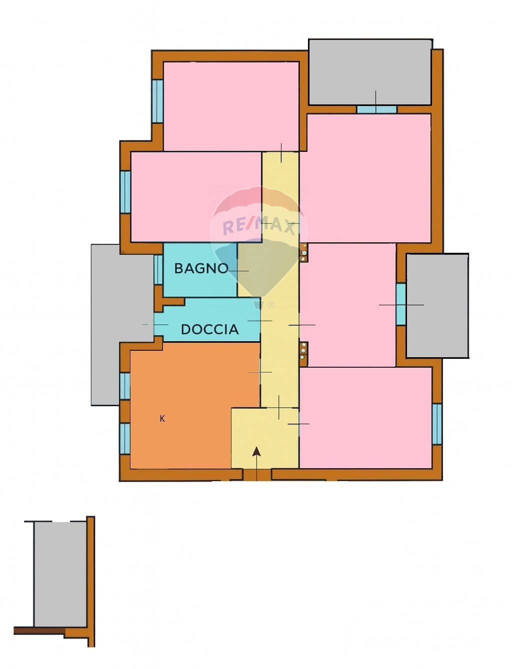 Pianta 2D - Appartamento Via Luciano Calpurnio
 
18, Pozzuoli - planimetria 1