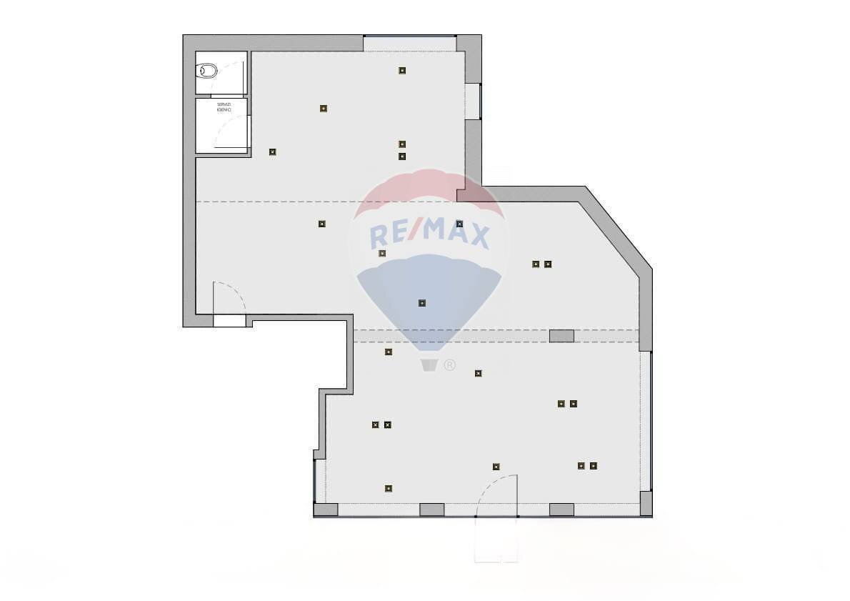 Pianta 2D - Locale Commerciale VIALE EUROPA
 
449, Ragusa - planimetria 1