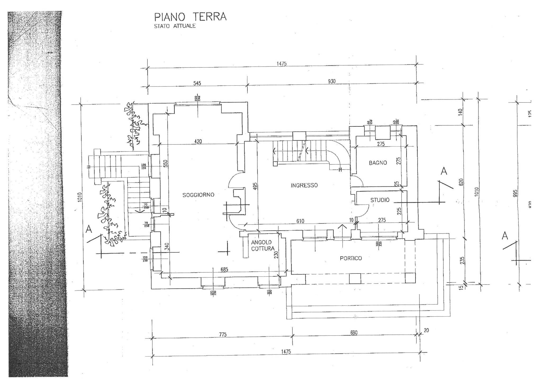 Villa via Podio, Pino Torinese - planimetria 1