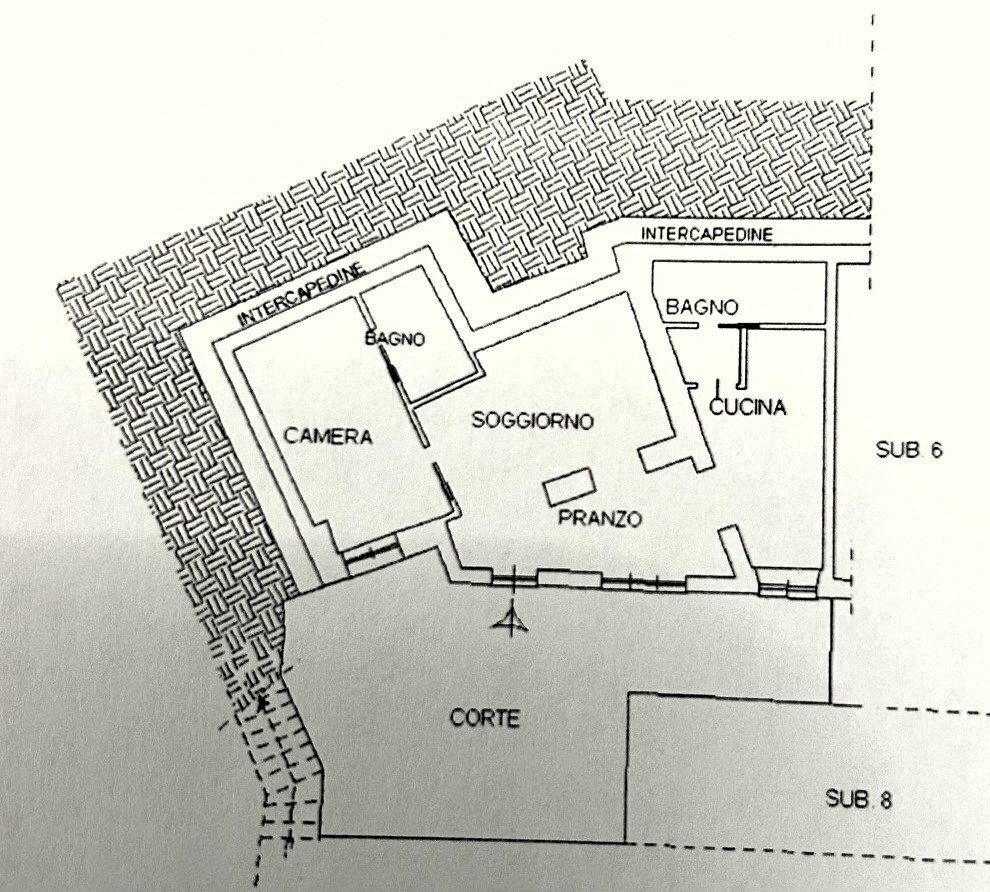 Trilocale corso Giuseppe Mazzini, Camogli - planimetria 1