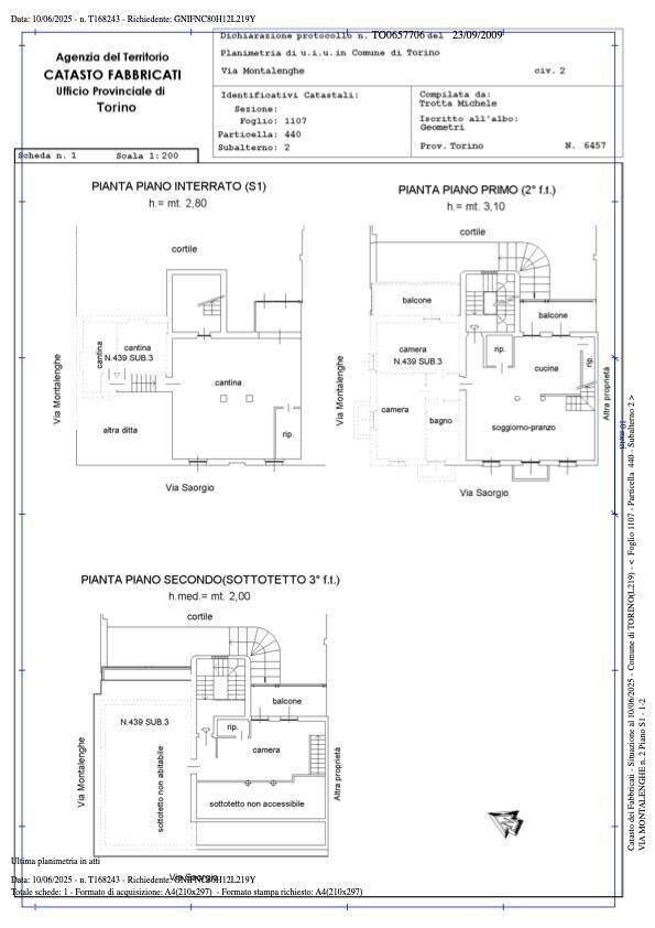 Foto 42 - Apartment Via Montalenghe, Torino - floor plans 1