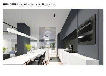 RENDER ZONA GIORNO - Quadrilocale Brescia - foto 8