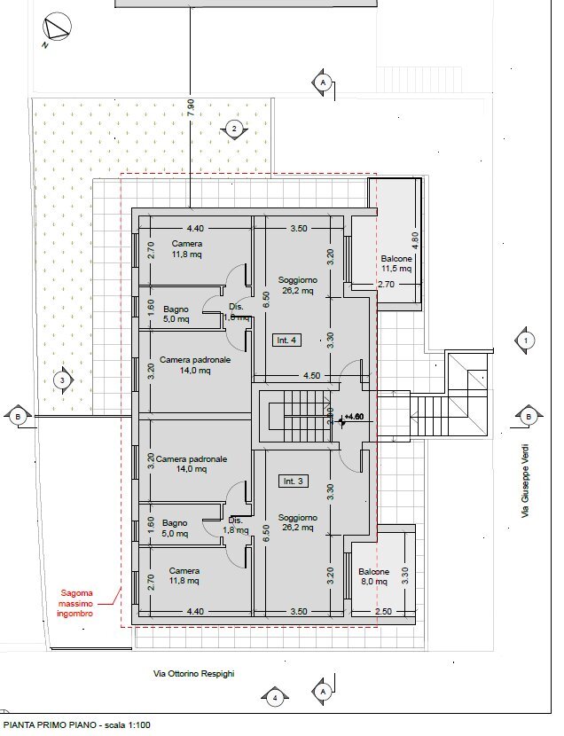 PIANO PRIMO.png - Three-room apartment Via Giuseppe Verdi, Guidonia Montecelio - photo 3