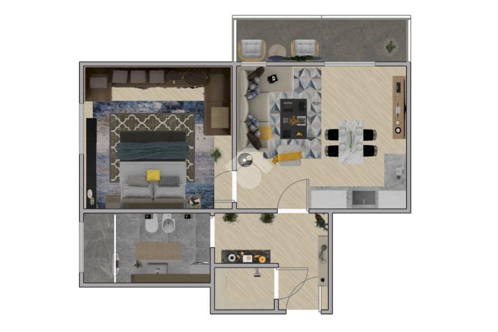 Bilocale Via Salomoni, Albissola Marina - planimetria 1