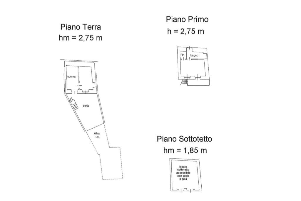 Rustico Via G. Marconi, Azeglio - planimetria 1