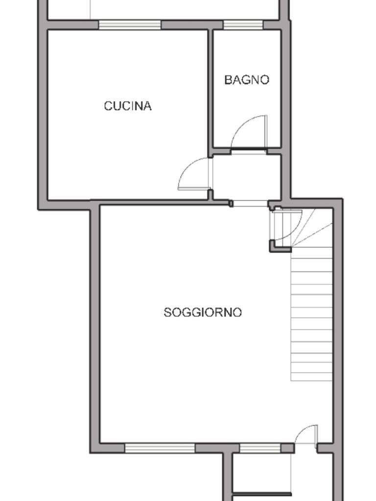 Villa a Schiera Via San Carlo, San Francesco al Campo - planimetria 1