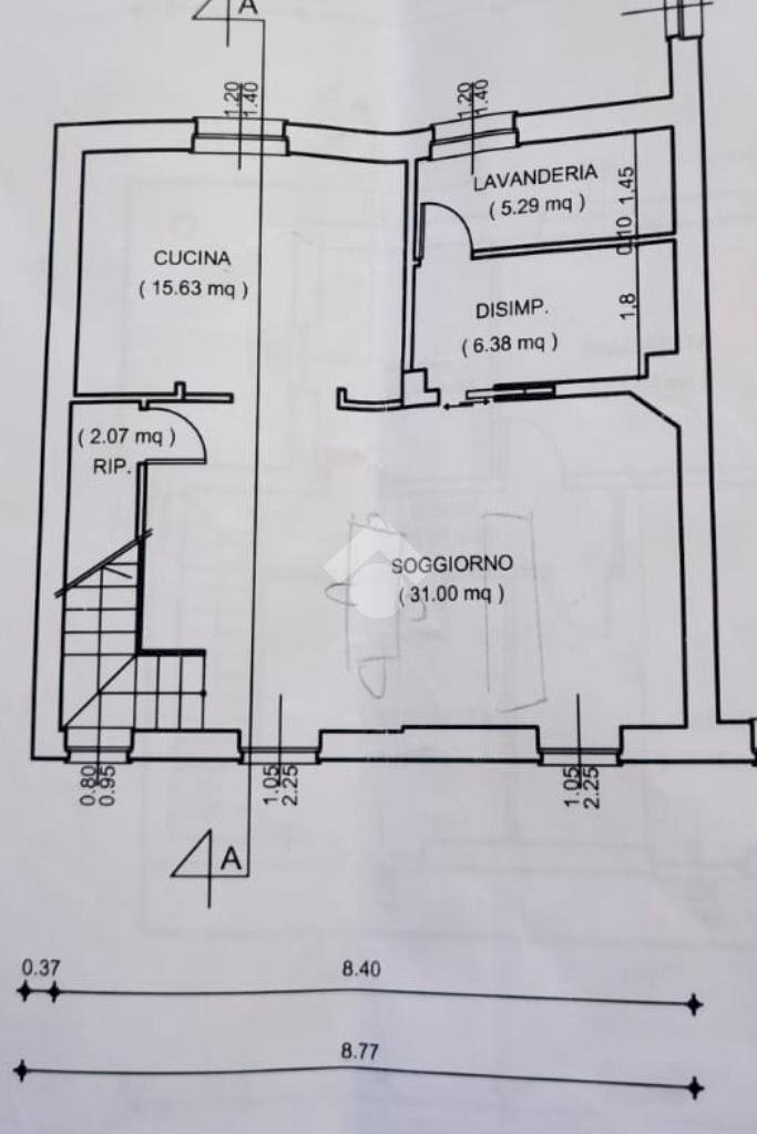 Casa semi indipendente Via Oselle, Carmagnola - planimetria 1