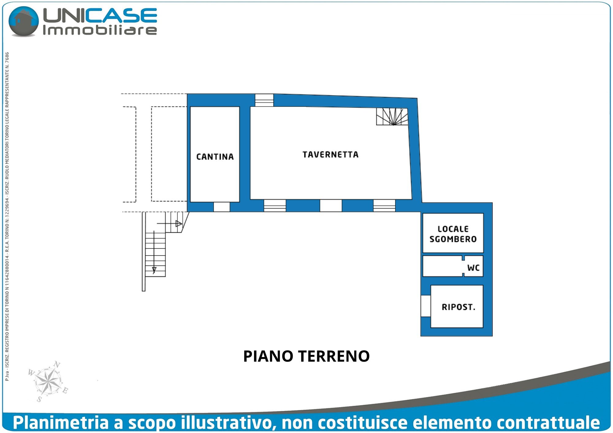 Porzione di casa Strada delle Braide, 23A, Bricherasio - planimetria 1