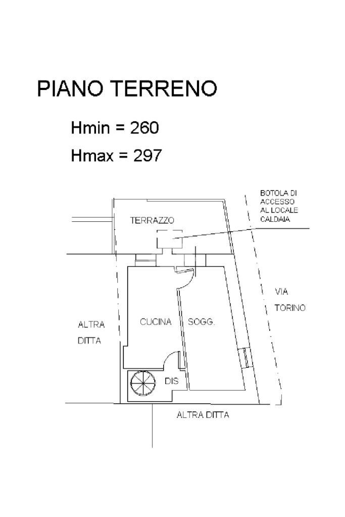 Semi-detached house Via torino, Cafasse - floor plans 1