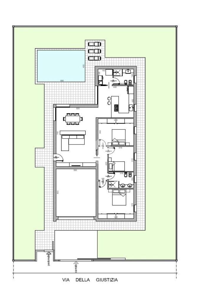 Villa Via della Giustizia, Carpi - planimetria 1