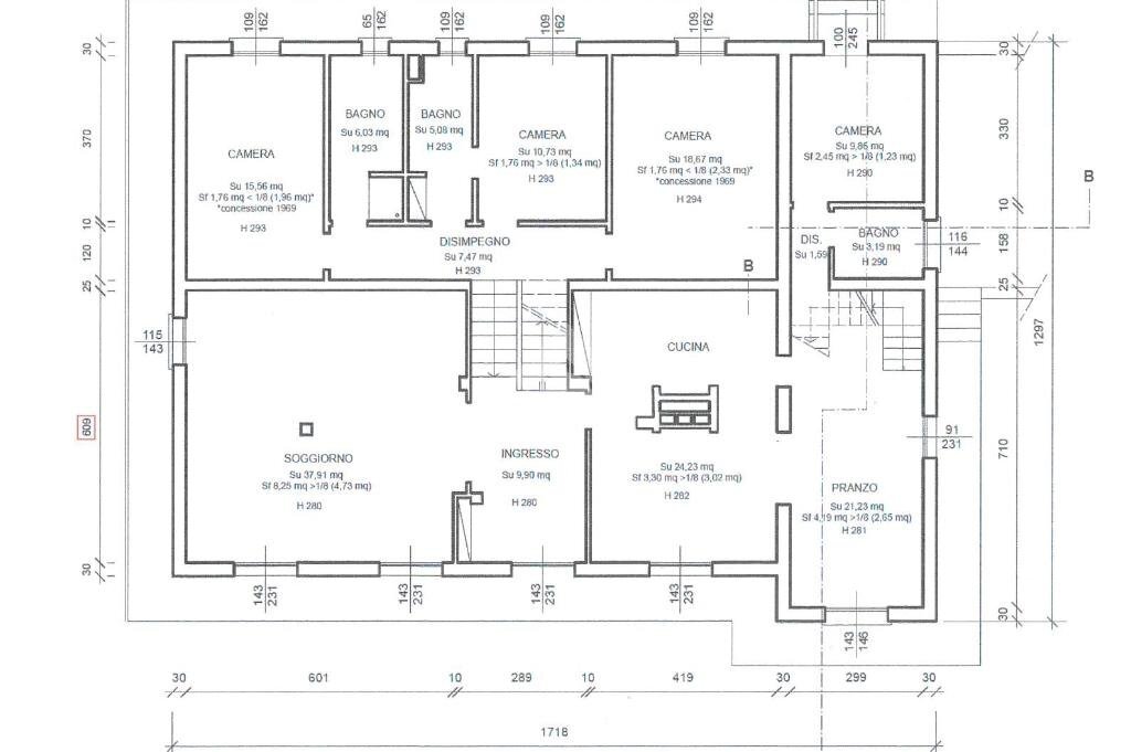 Villa Via Myrdal, Quattro Castella - planimetria 1