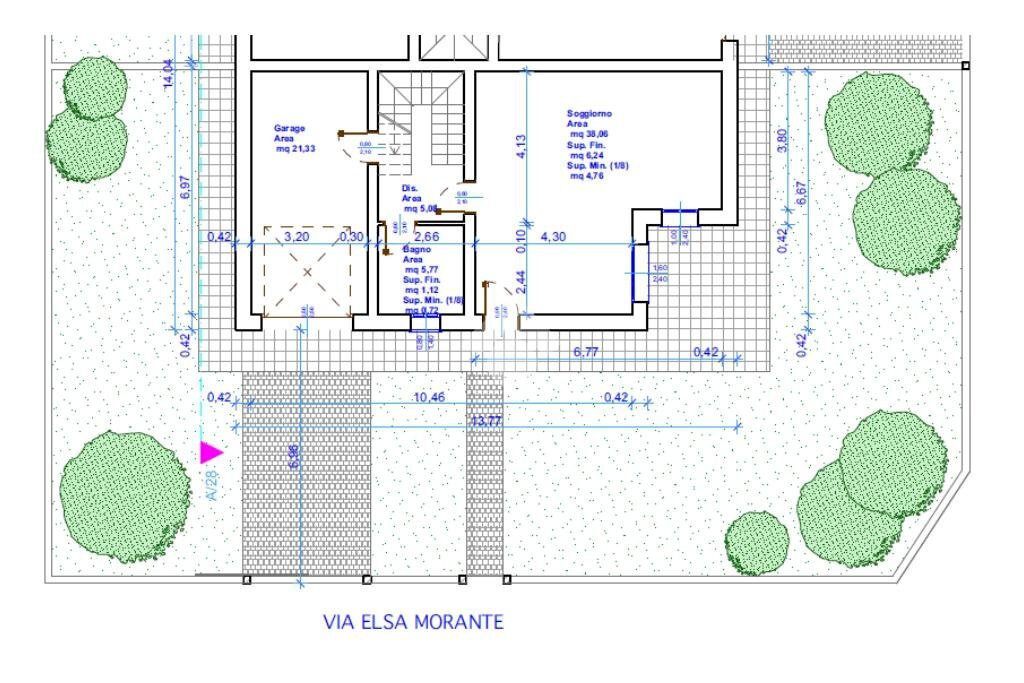 Portion of a house Via Elsa Morante, Soliera - floor plans 1