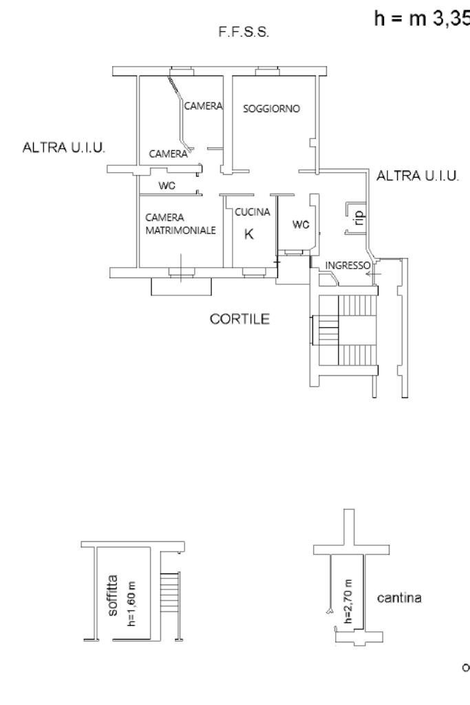 Quadrilocale Piazza carlo alberto dalla chiesa, Parma (zona San Leonardo) - planimetria 1