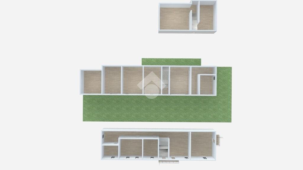 Independent house Via San Carlo, Rocca d'Arazzo - floor plans 1