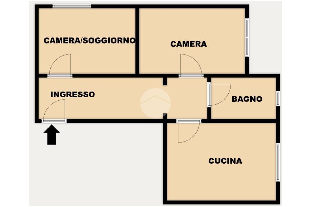 Three-room apartment Via Zella, Genova (neighborhood Certosa) - floor plans 1