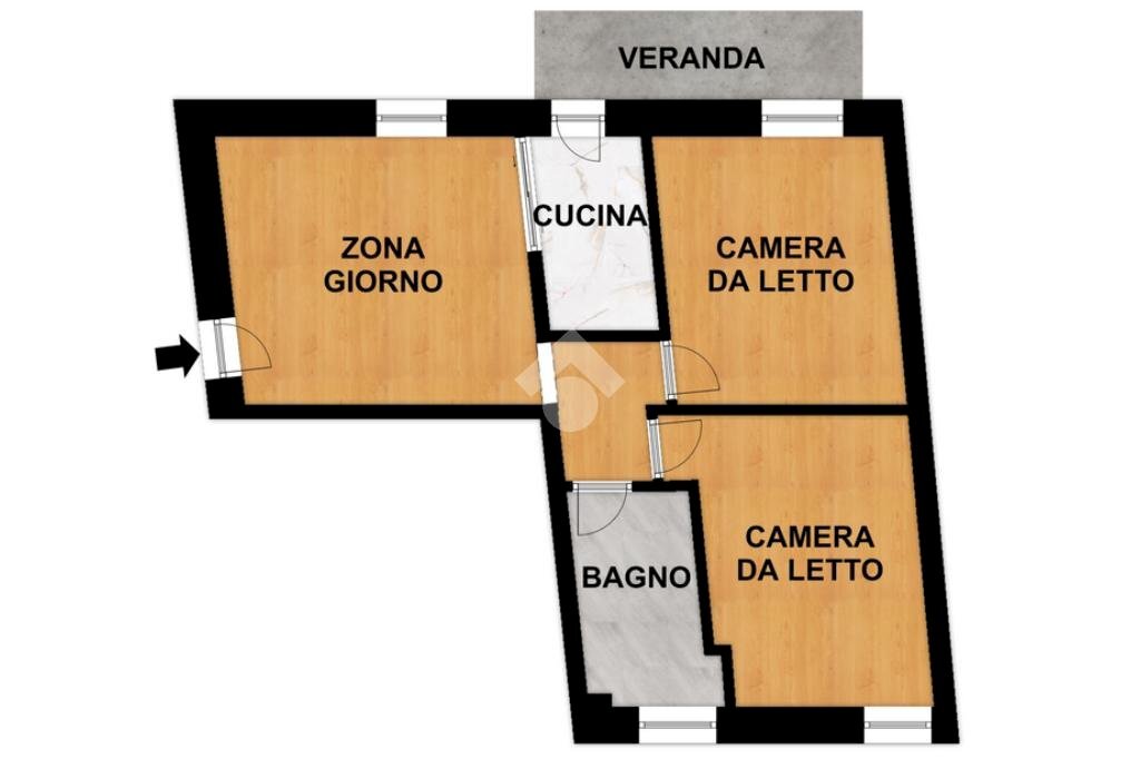 Trilocale Via Giuseppe Saredo, Savona (zona Fornaci) - planimetria 1