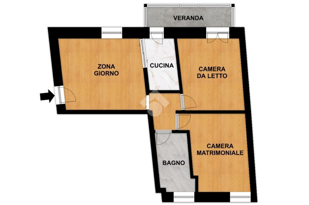 Trilocale Via Giuseppe Saredo, Savona (zona Fornaci) - planimetria 1