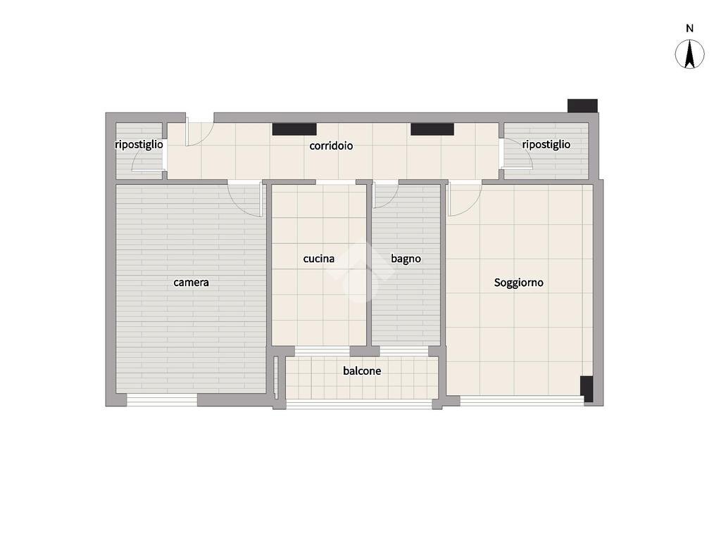 Bilocale Viale Romagna, Cinisello Balsamo - planimetria 1