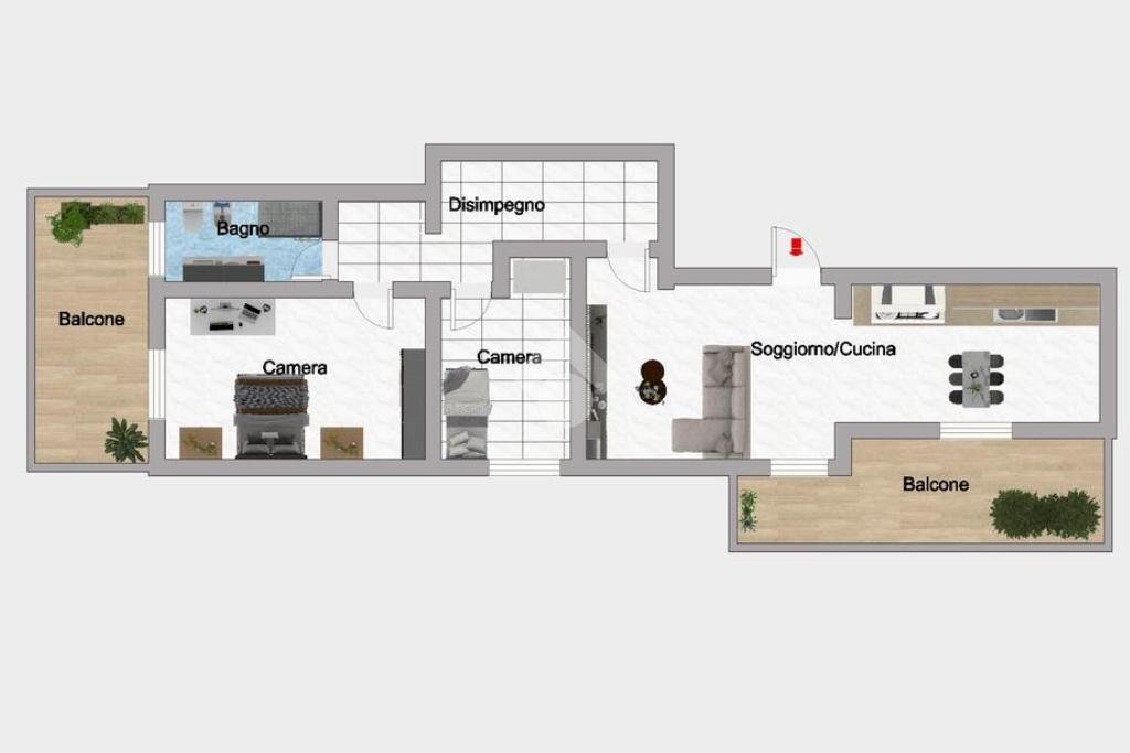 Trilocale Via Bruno Buozzi, Rho - planimetria 1