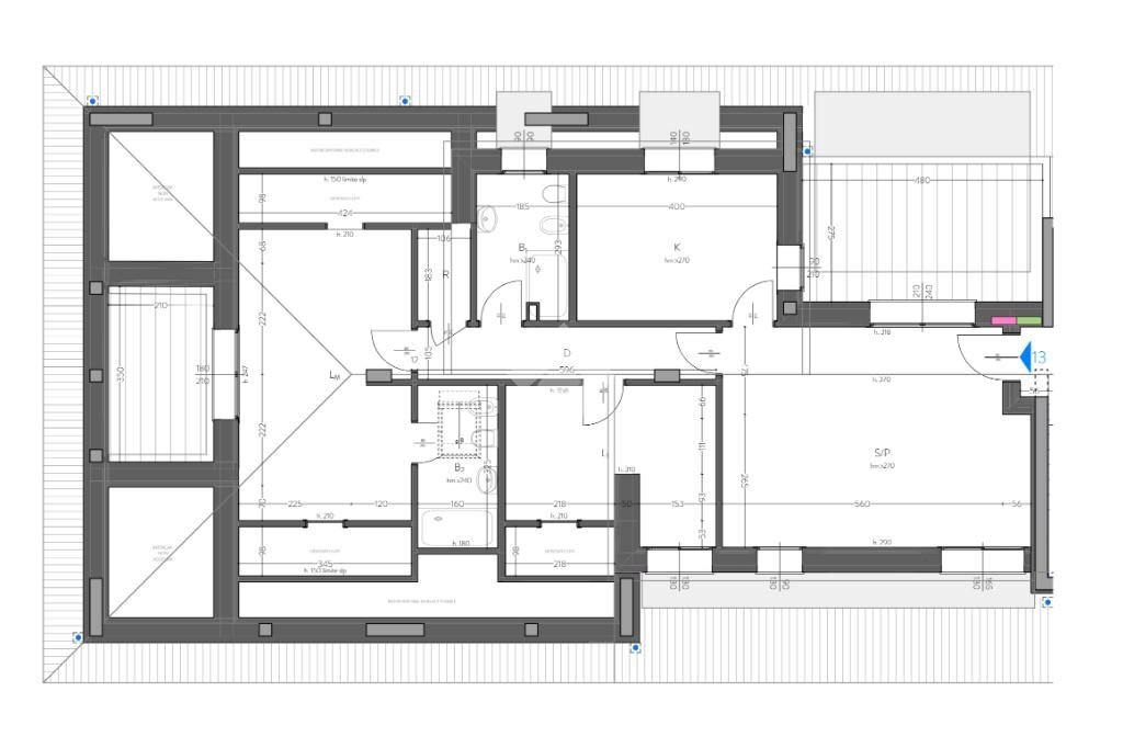 Attic Via Alessandro Volta, Vignate - floor plans 1