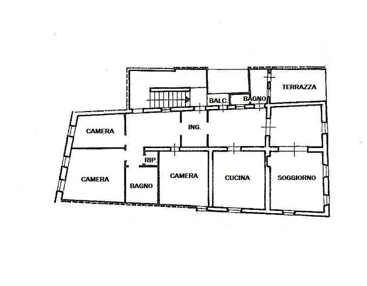 Foto 32 - Appartamento Via Cavour, Fabriano - planimetria 1