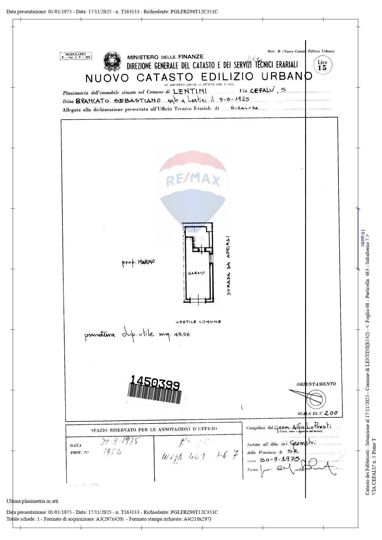Pianta 2D - Apartment Via Mazara
 
5, Lentini - floor plans 1