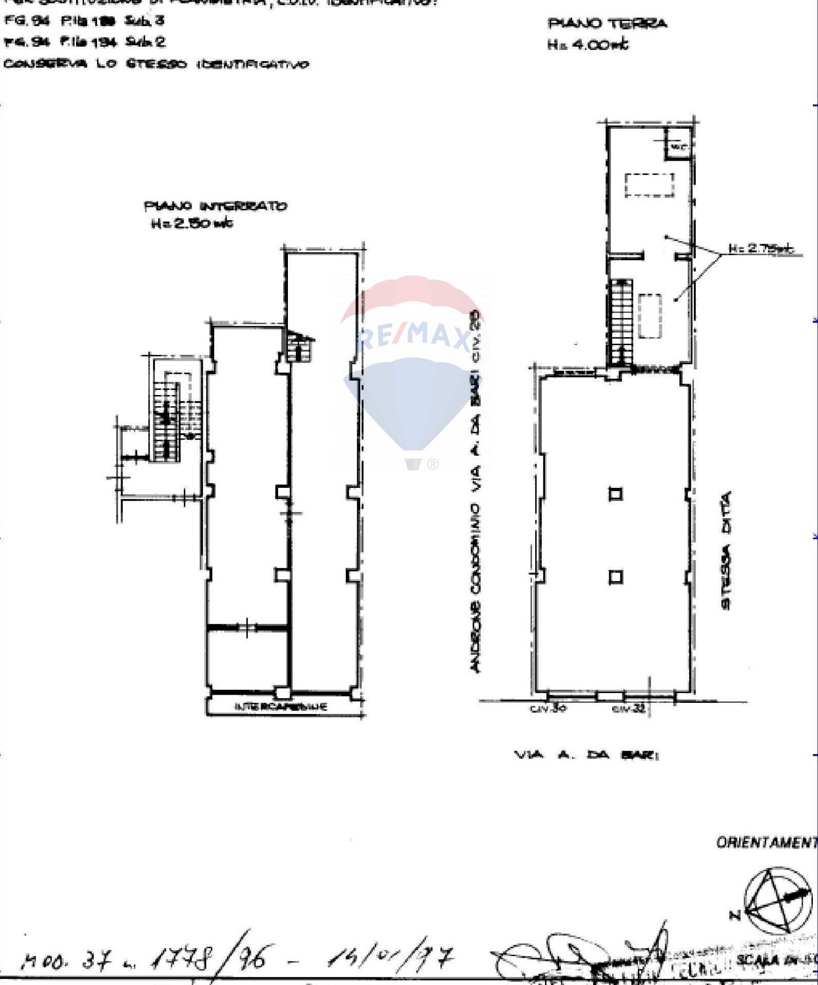 Pianta 2D - Commercial Premises Via Andrea Da Bari
 
30, Bari - floor plans 1