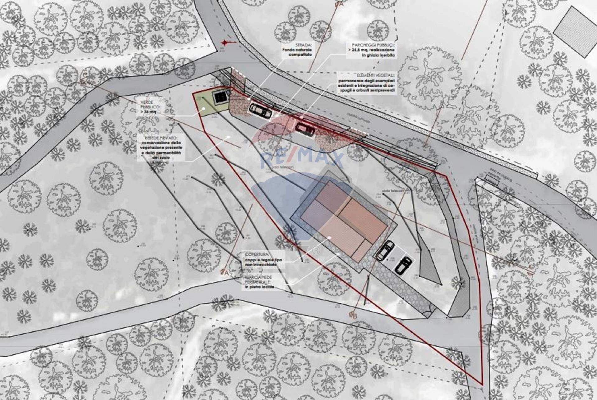 Pianta 2D - Building land Loro Ciuffenna - photo 3