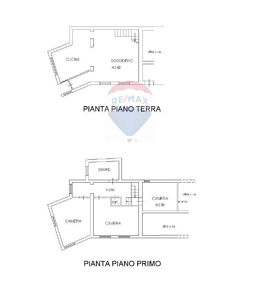 Pianta 2D - Semi-detached house Via Rocca Sant'Angelo
 
46, Assisi - floor plans 1