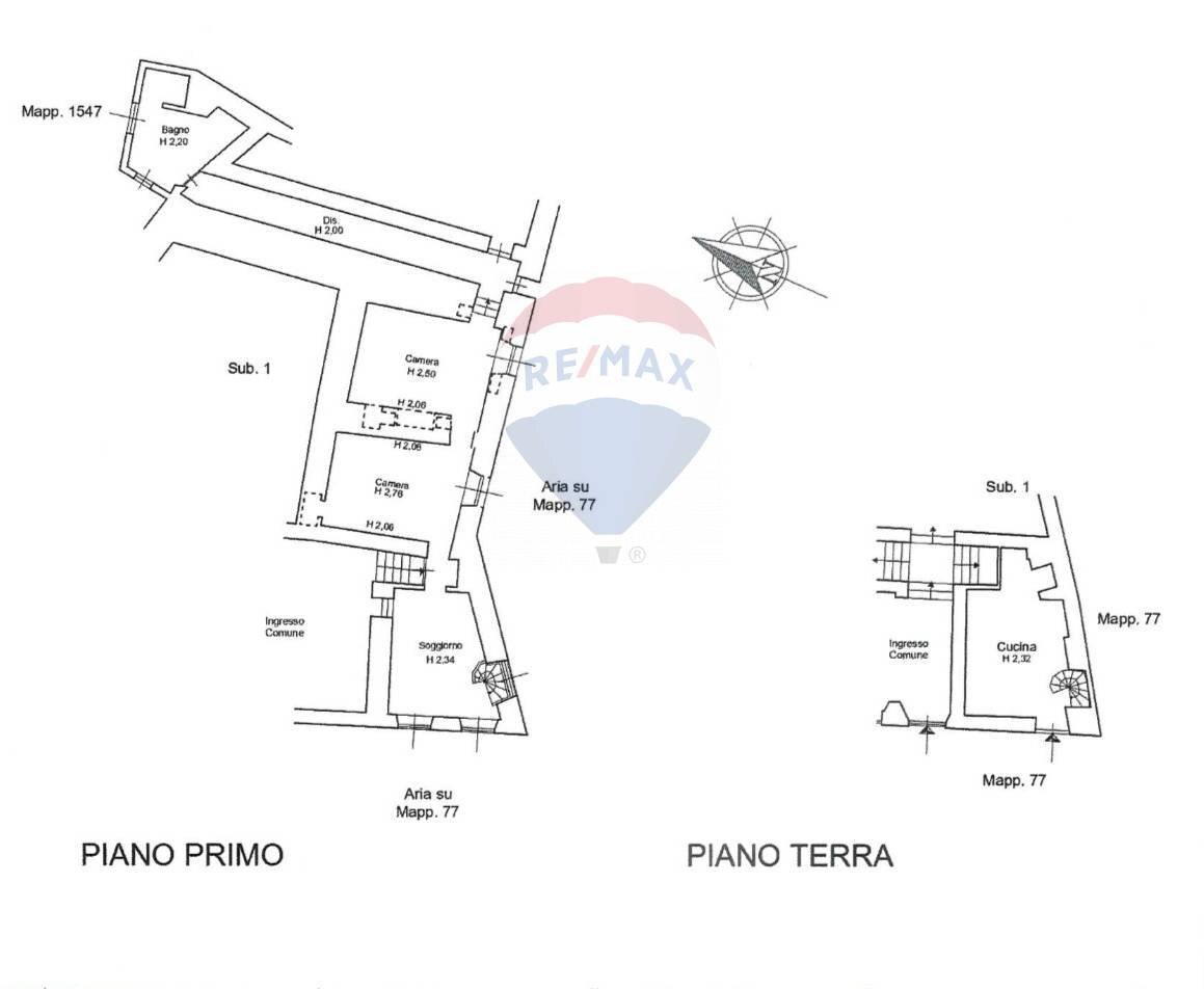 Pianta 2D - Semi-detached house via Viviani
 
75, Levanto - floor plans 1