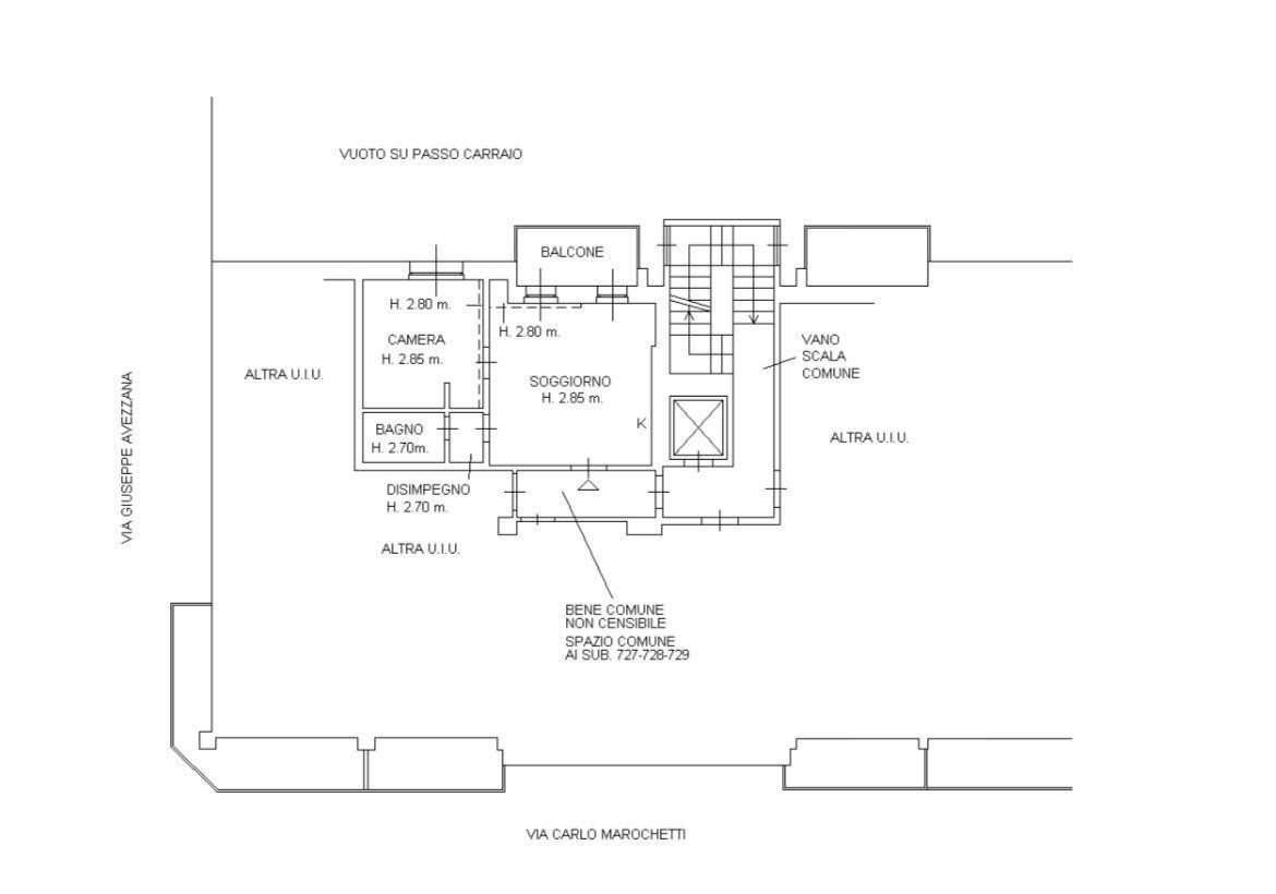 Foto 15 - Bilocale Via Marocchetti
 
19, Milano - planimetria 1