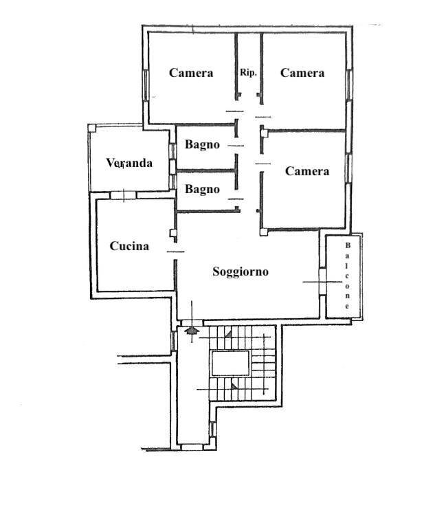 Foto 31 - Four-room apartment Via Giovanni Usai
 
4, La Maddalena - floor plans 1